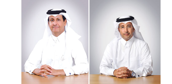 Sheikh Hamad (left) and al-Khalifa: Healthy performance.