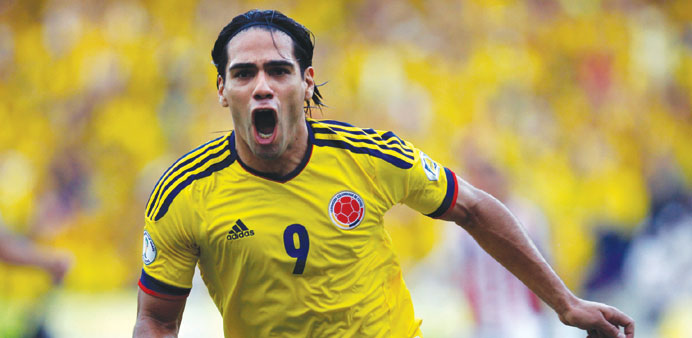 RACING AGAINST TIME: Colombia are praying that their talismanic striker Radamel Falcao will win his battle against fitness by the time the World Cup b