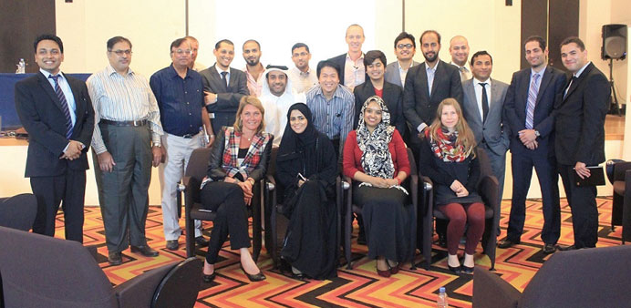 Participants and officials at the event.