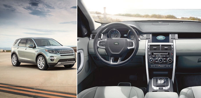 Land Roveru2019s new Discovery Sport.  An interior view of the new Discovery Sport.
