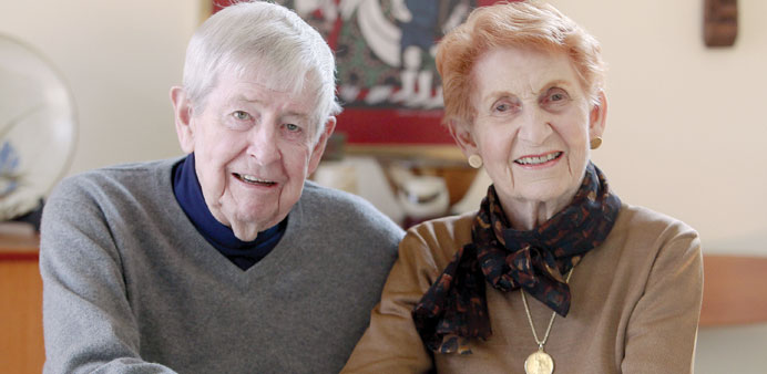Hugh Campbell and his wife Naomi at their home in Wilmington.