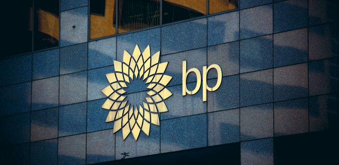 The BP logo is seen at the BP Centre in Calgary, Canada. The company said yesterday it is dropping p