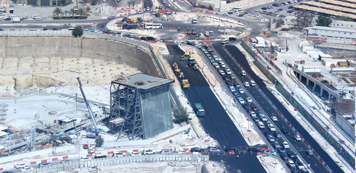 Work in progress at the site yesterday.
