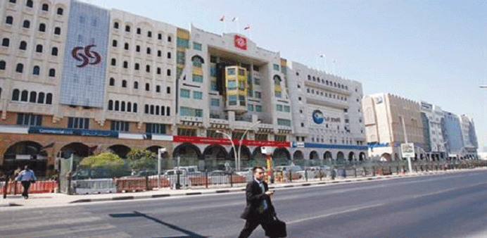 The Grand Hamad Street in Doha, popularly known as the Banking Street. Qatari banks have more incentives to expand overseas, says a report by S&P.