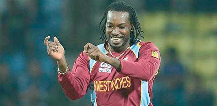 West Indies star Chris Gayle.