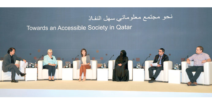 The speakers at the first session.