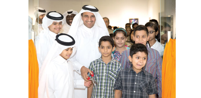  INAUGURATION: Dr Khalid K al-Hajri, Chairman and CEO of QSTec, inaugurating the exhibition and the workshop.