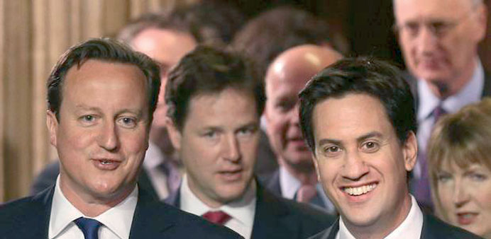  David Cameron and Ed Miliband