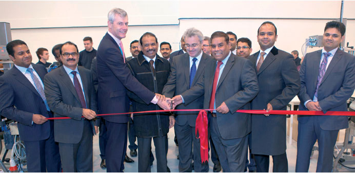 Officials and guests at the opening.