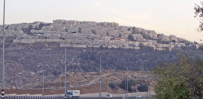 A picture taken yesterday shows the East Jerusalem settlement of Ramat Shlomo.