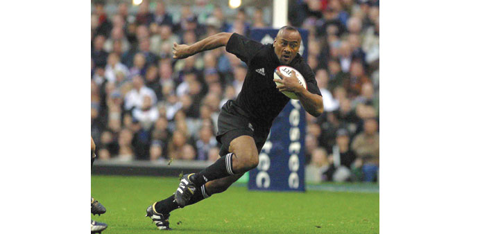 File picture of All Blacks legend Jonah Lomu in action.