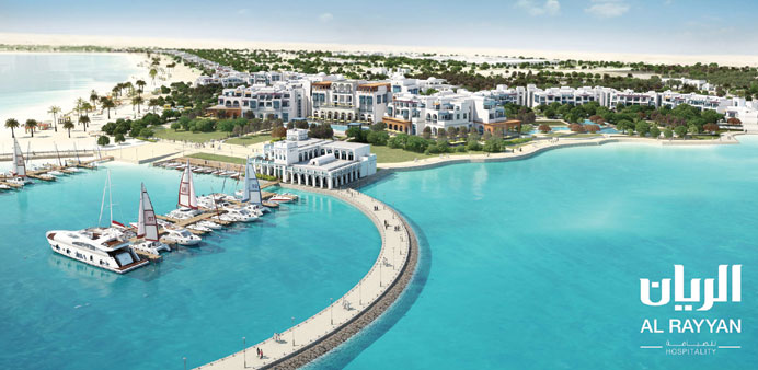An artistu2019s rendering of the proposed the Salwa Beach Resort.