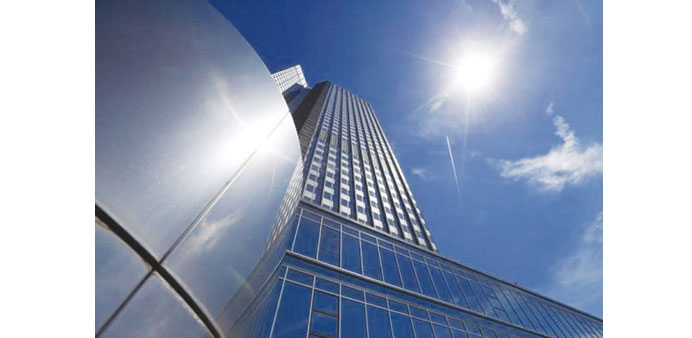 The ECB headquarters in Frankfurt. Many economists say Europe is at least five years behind the US in cleaning up its banks.