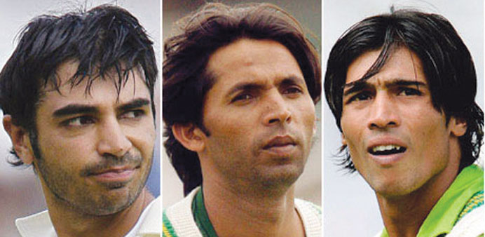 Pakistan cricketers Salman Butt, Mohamed Asif and Mohamed Amir are now eligible to play international cricket.