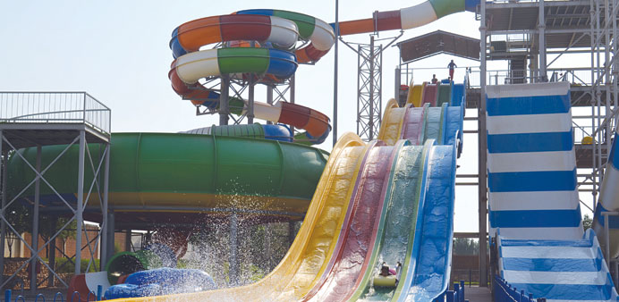 Aqua Park is spread over an area of 50,000 sq.m.
