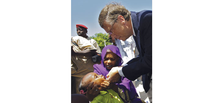 Bill Gates: dedicated to polio eradication
