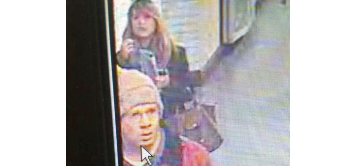 A handout picture provided by the French police shows the suspected gunman taken from surveillance footage in Paris.