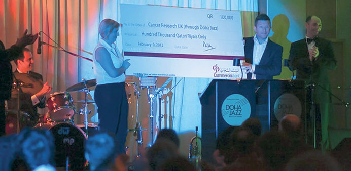 The money raised at the album launch was donated to Cancer Research UK.