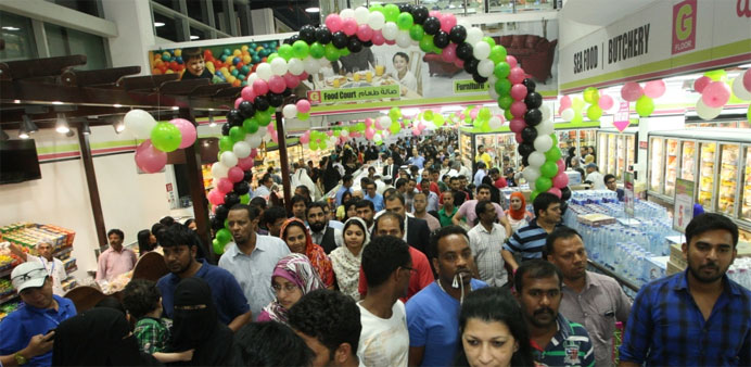 Huge crowd throng the opening of Ansar Gallery Barwa branch