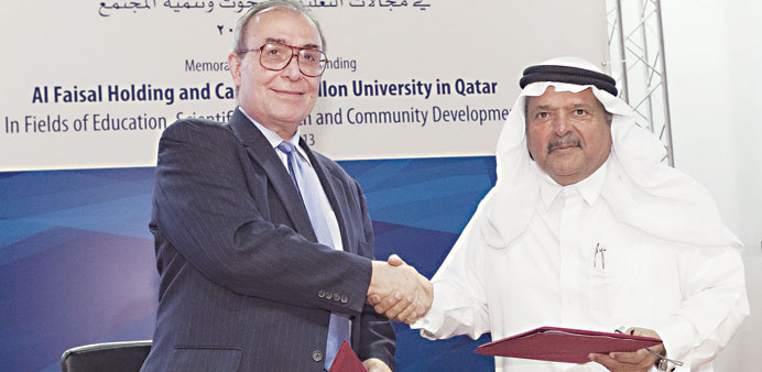  Sheikh Faisal and Baybars shake hands to seal the deal.