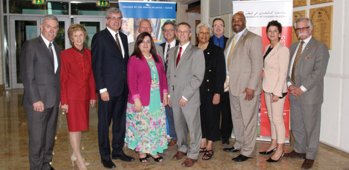 Canadian Ambassador Andru00e9 Dubois with CNA-Q and UCQ executives.