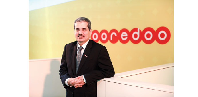 Nasser Marafih, chief executive officer of Ooredoo Group, poses for a photograph at the Mobile World Congress in Barcelona, Spain on Tuesday. Data mak