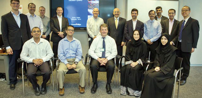    Professionals from Qatargas and Qatar Petroleum, who participated in a three-day seminar hosted by ConocoPhilips Qatar.