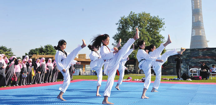 Students representing 30 schools across Qatar participated in the prestigious Olympic Day organised by the Qatar Olympic Committee (QOC) at the Aspire