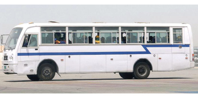 A majority of construction workers continue to be transported in non-AC buses. Picture used for illustrative purpose only.