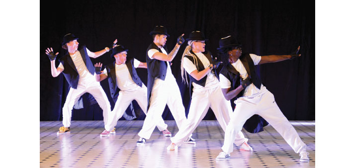 Blaze dancers deliver a u2018core-shaking bolt of twisted dance vibeu2019 on stage yesterday. PICTURE: Joey Aguilar