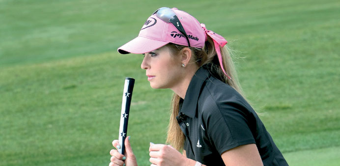Paula Creamer fired a 68 on Friday to share the lead with Beatriz Recari and Alison Walshe at the LPGA Marathon Classic.