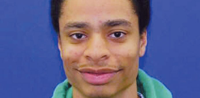A police handout of Darion Marcus Aguilar, identified as the gunman in the Columbia Mall shooting.