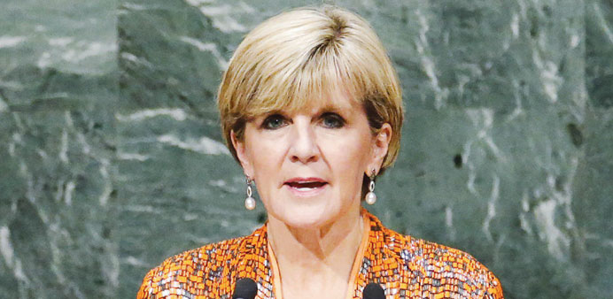 Australia is calling on Russia to cooperate, says Julie Bishop.