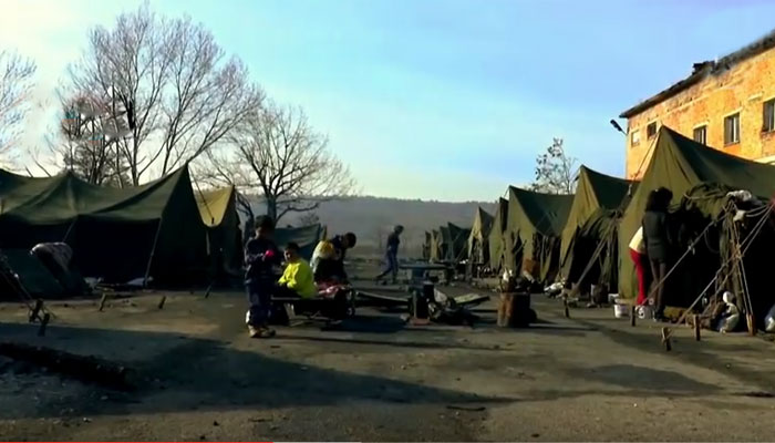 A refugee camp in Bulgaria