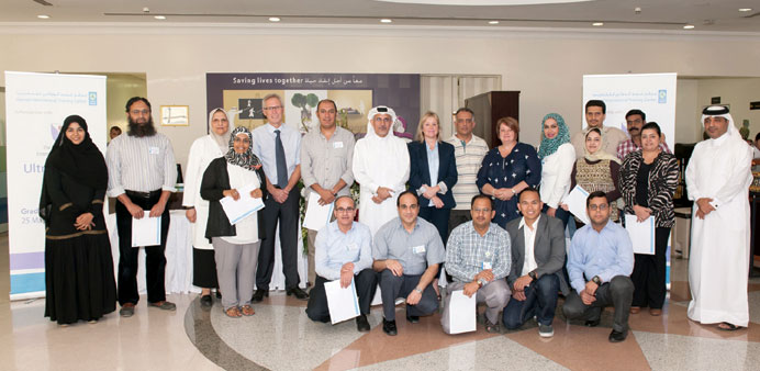 Dr Saifeldeen and Prof Cameron with course participants.