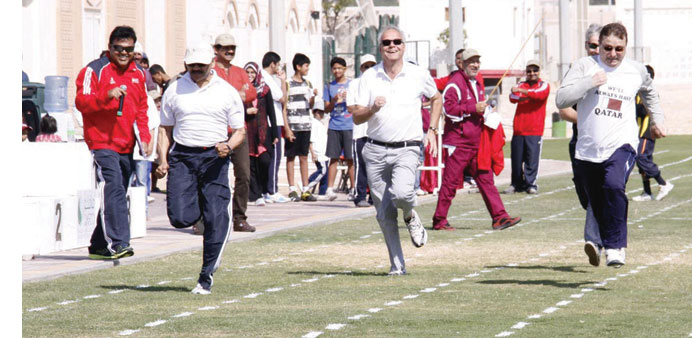 An event organised by Qafco on the occasion of National Sport Day.