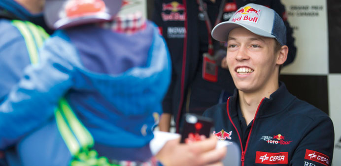 Torro Rossou2019s Russian driver Daniil Kvyat