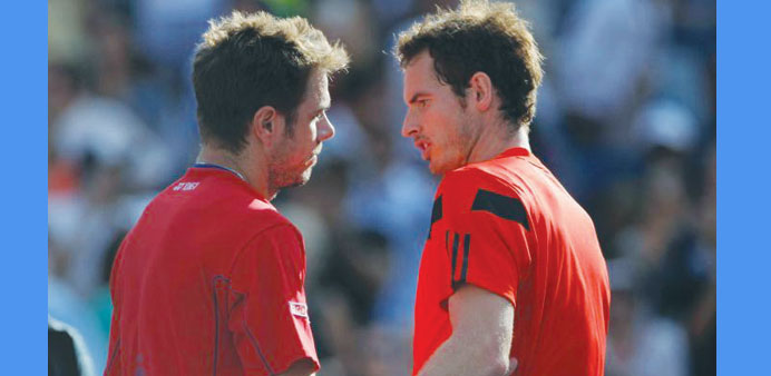  Andy Murray (Right) and Stan Wawrinka.