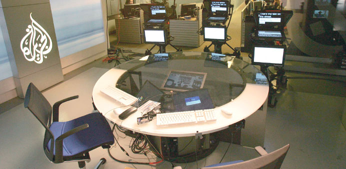 The Al Jazeera English (AJE) studio headquarters in Washington, DC.