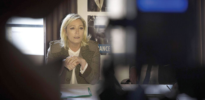 Marine Le Pen: says her party will decrease taxes and fight u201cfiscal madnessu201d.