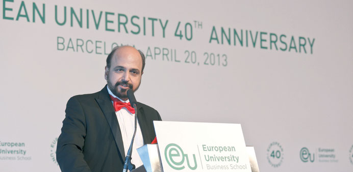 Seetharaman speaks on the current global economic crisis at the European University in Barcelona.