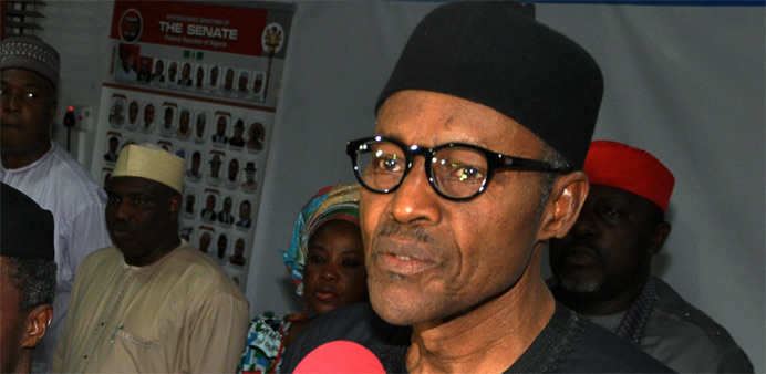 Nigerian president-elect Muhammadu Buhari 