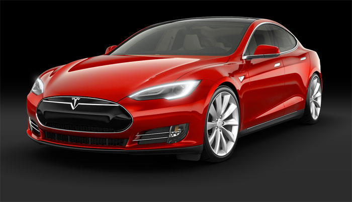 Tesla Model S, a luxury electric sedan