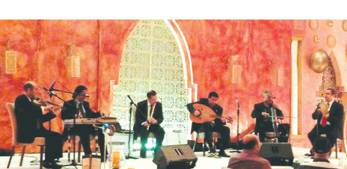 The Cairo Music Opera House performs at the St Regis Hotel at its Ramadan tent.