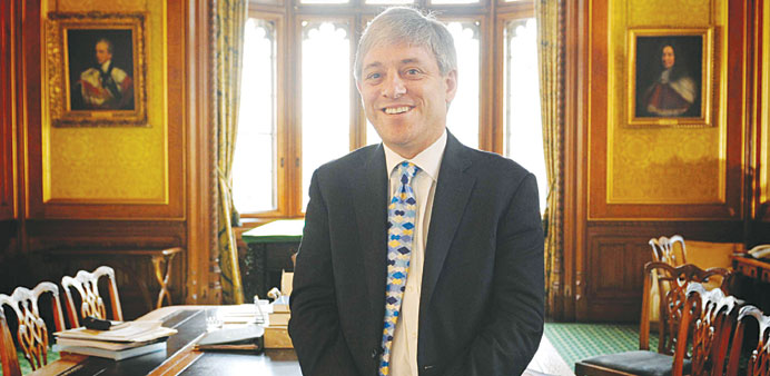John Bercow: seeks Parliament repairs