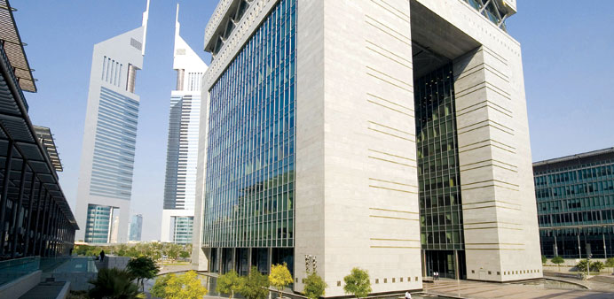 The exterior of u2018The Gateu2019 at the entrance to the Dubai International Financial Centre, in Dubai. The DIFC aims to double the number of companies ther