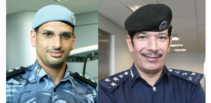 Captain Ali Hassan al-Rashid and Brig Essa Arrar al-Rumaihi 