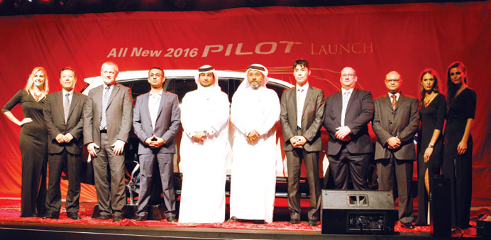 Domasco and Honda officials at the launch of the all-new 2016 Honda Pilot.