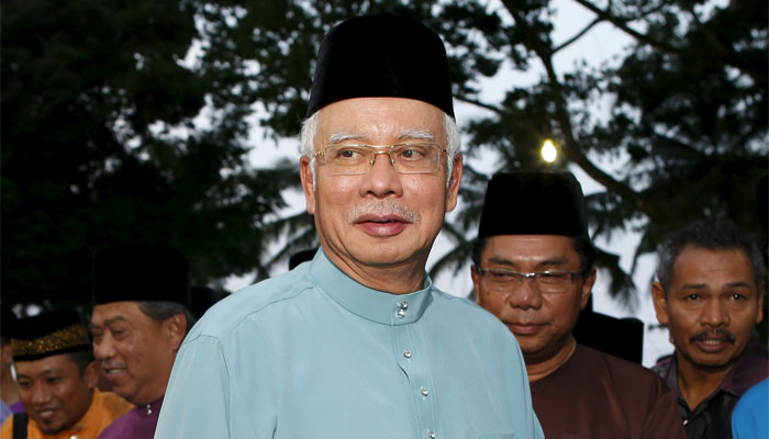 Malaysia's Prime Minister Najib Razak arrives to break fast at Saujana Menteri Besar in Malaysia's southern state of Johor July 3, 2015. 