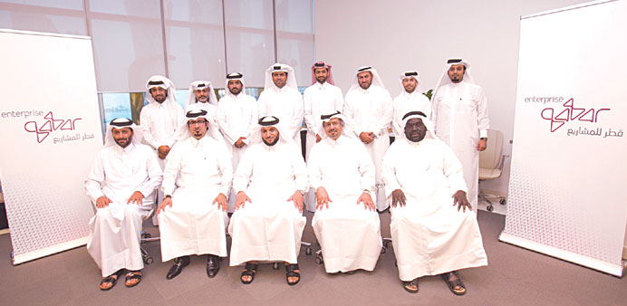 A group of businessmen who completed the latest EQ entrepreneurship programme.